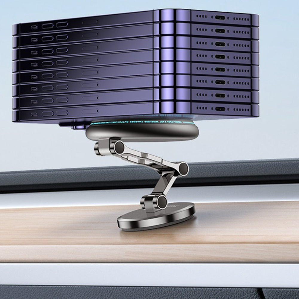 Auto punjač Wireless Yesido C306, 15W, 1.67A, Crni