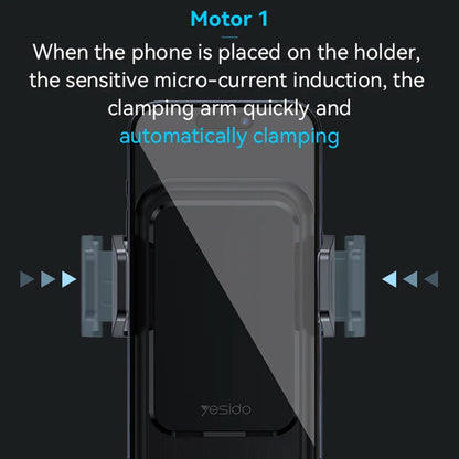 Auto punjač Wireless Yesido C312, 15W, 1.67A, Crni