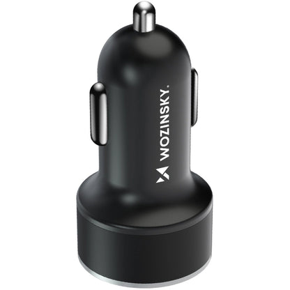 Auto punjač WZK WDCCAC, 36W, 3A, 1 x USB-A - 1 x USB-C, Crni