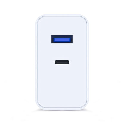 Punjač za mrežu 3MK FlowPower, 45W, 1 x USB-A - 1 x USB-C, Bela