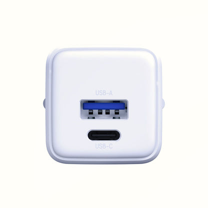 Punjač mreže 3MK Hyper, 20W, 3A, 1 x USB-A - 1 x USB-C, Beli