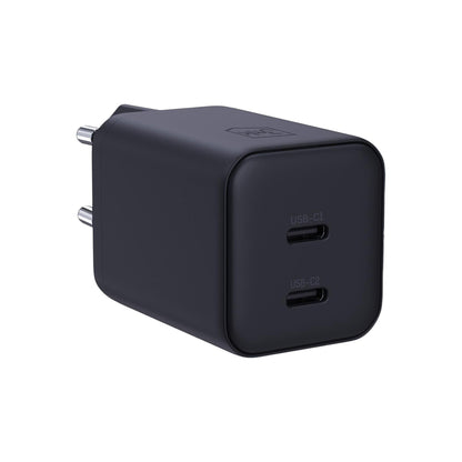 Punjač za mrežu 3MK Hyper, 45W, 2 x USB-C, Crni