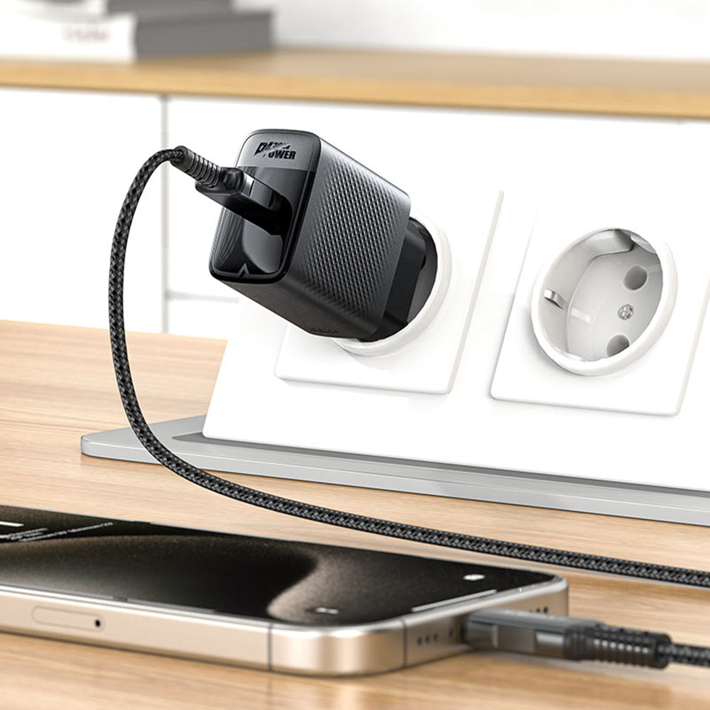 Punjač mreže Acefast A102, 30W, 3A, 1 x USB-C, Crni