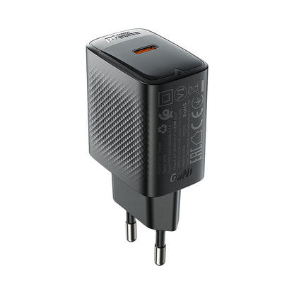 Punjač mreže Acefast A104, 25W, 3A, 1 x USB-C, Crni