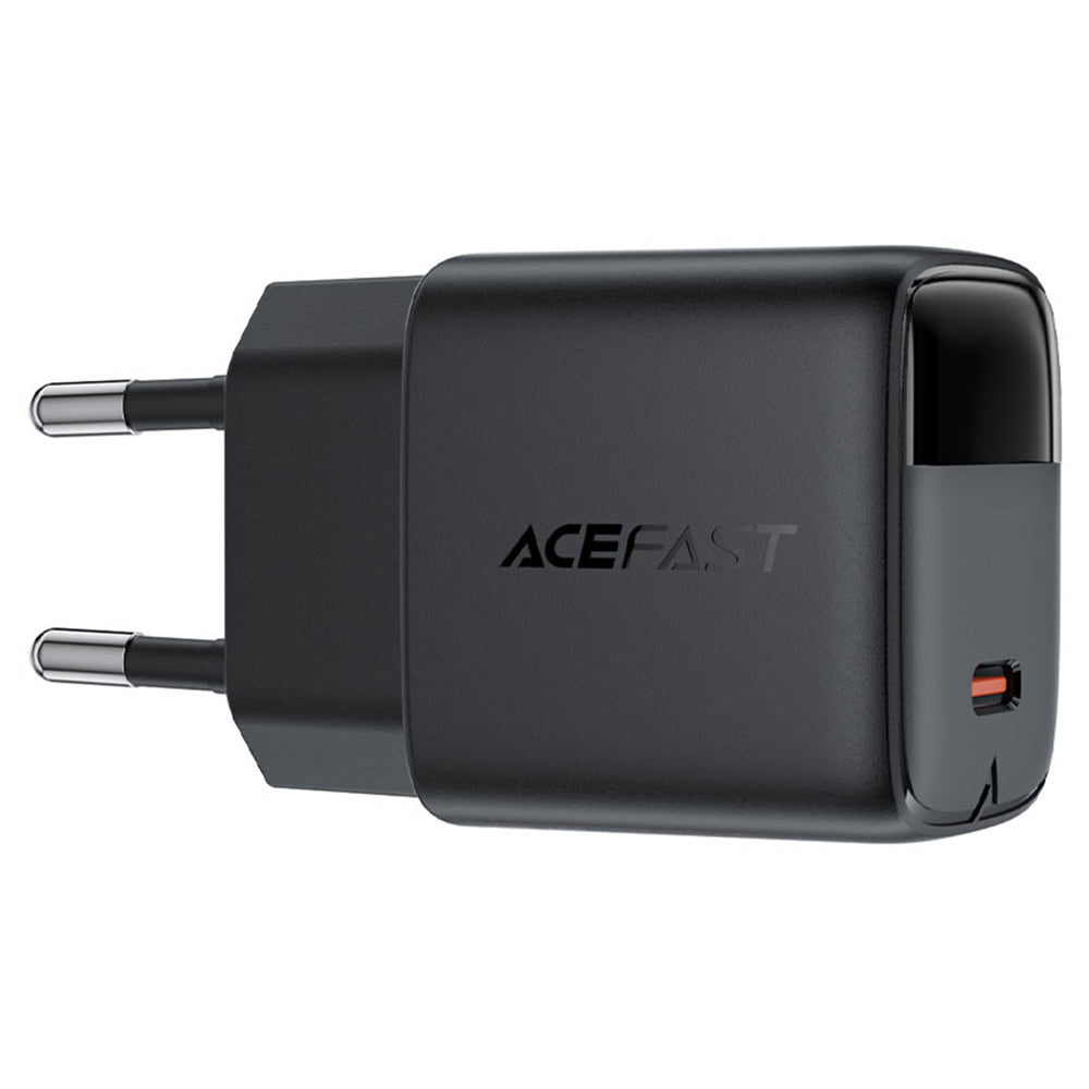 Punjač mreže Acefast A113 Display, 20W, 3A, 1 x USB-C, Crni