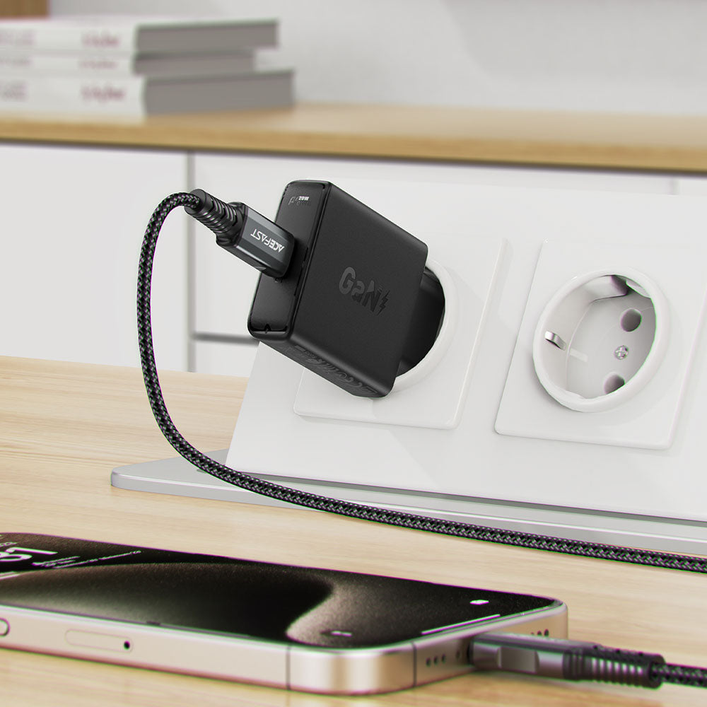 Punjač mreže Acefast A65, 20W, 3A, 1 x USB-C, Crni