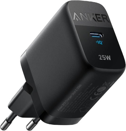 Punjač za mrežu Anker 312 Ace, 25W, 1 x USB-C, Crni A2642G11