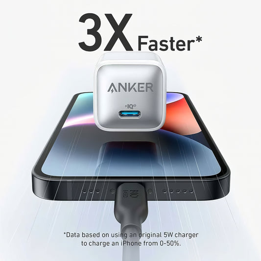 Network Charger Anker 512 Nano 3, 20W, 3A, 1 x USB-C, White A2346G21 