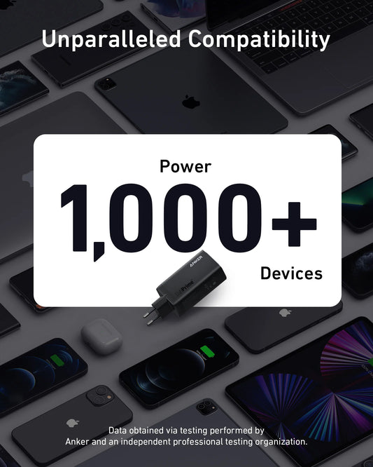 Punjač Anker 737 za mrežu, 120W, 5A, 1 x USB-A - 2 x USB-C, Crni