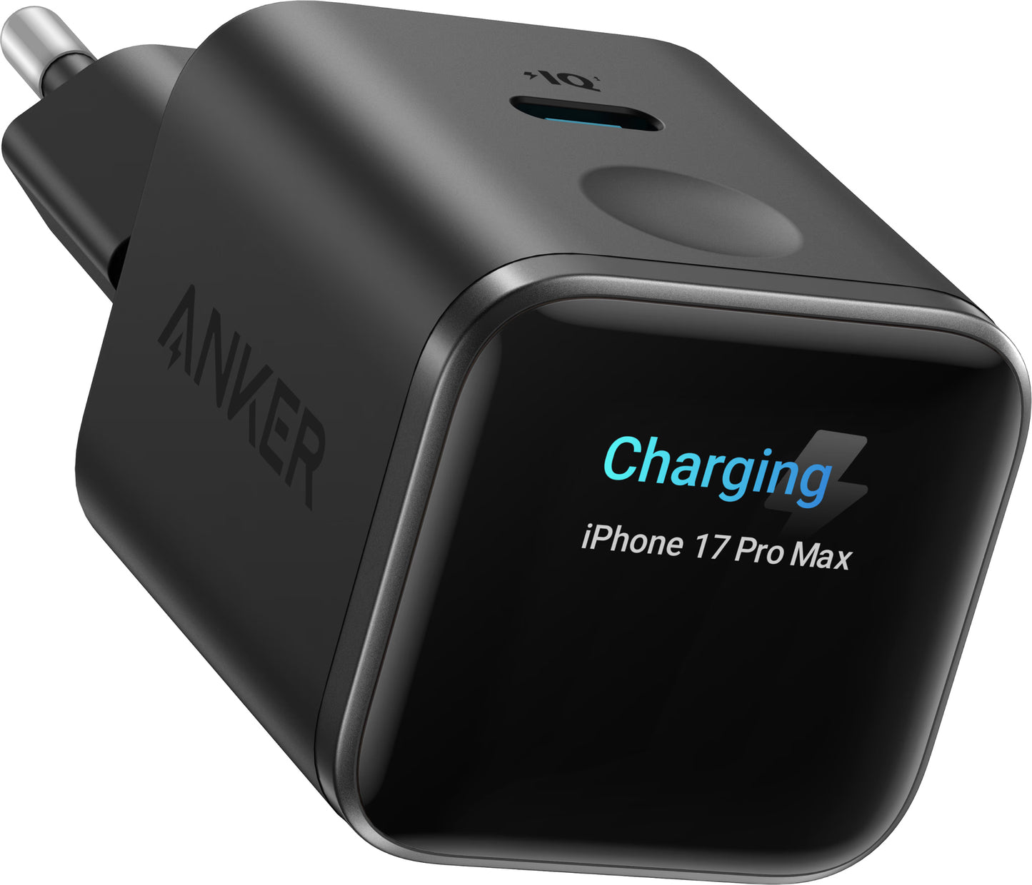 Punjač za mrežu Anker Nano Display, 45W, 3A, 1 x USB-C, Crni A121DG11
