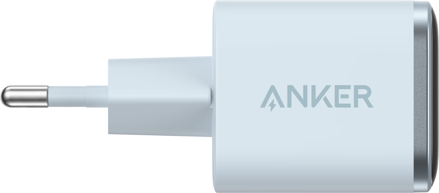 Punjač za mrežu Anker Nano Display, 45W, 3A, 1 x USB-C, Plava A121DG31