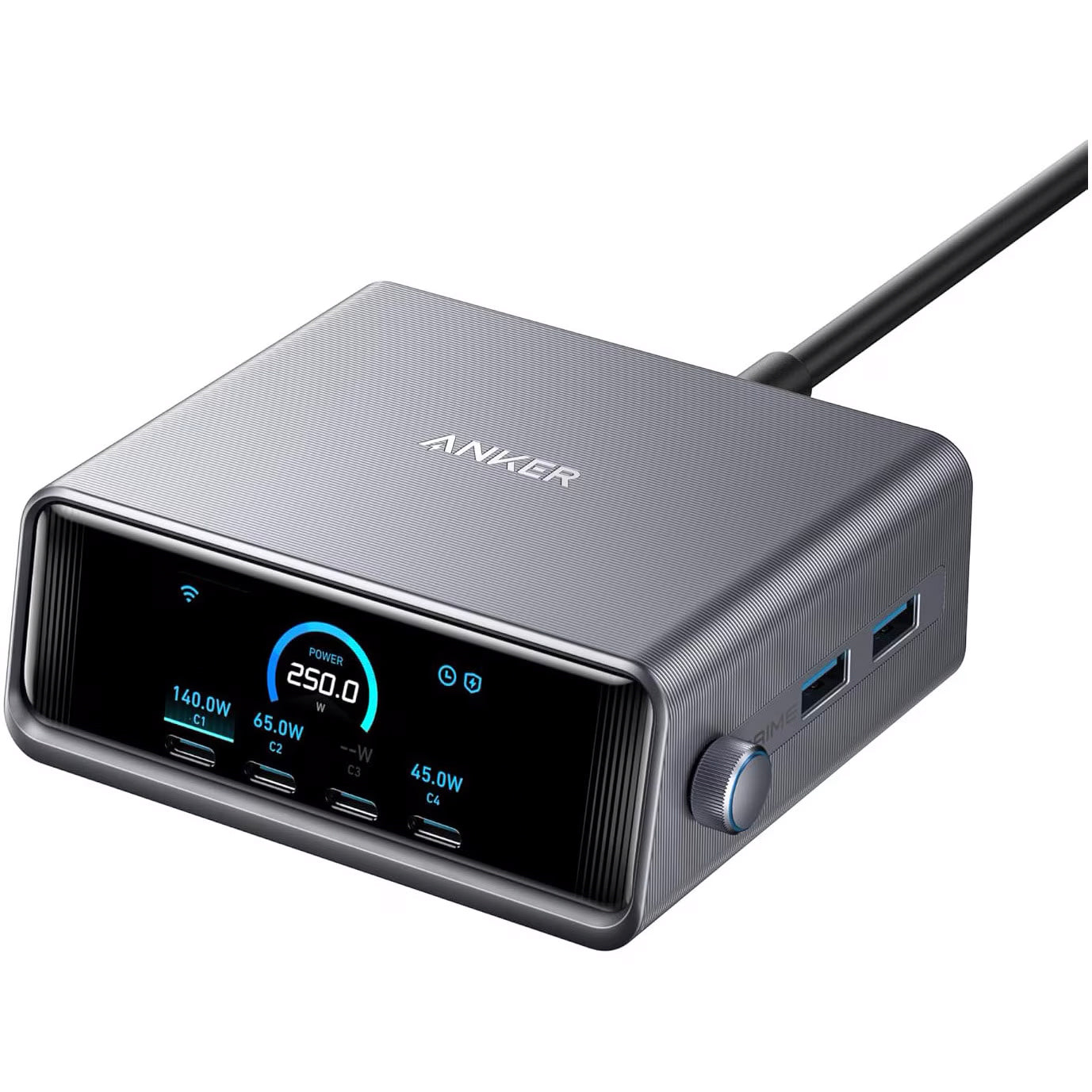Punjač Stanica Anker Prime, 250W, 2 x USB-A - 4 x USB-C, Crna A2345341