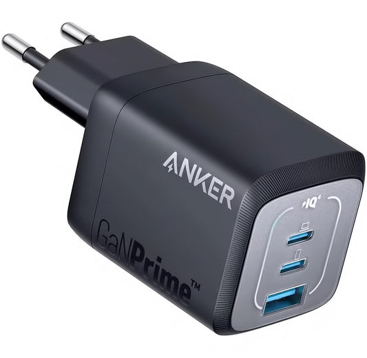 Punjač Anker Prime za mrežu, 67W, 5A, 1 x USB-A - 2 x USB-C, Crni A2669313