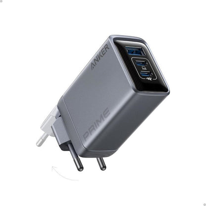 Punjač Anker Prime za mrežu, 100W, 3A, 1 x USB-A - 2 x USB-C, Sivi A2688341