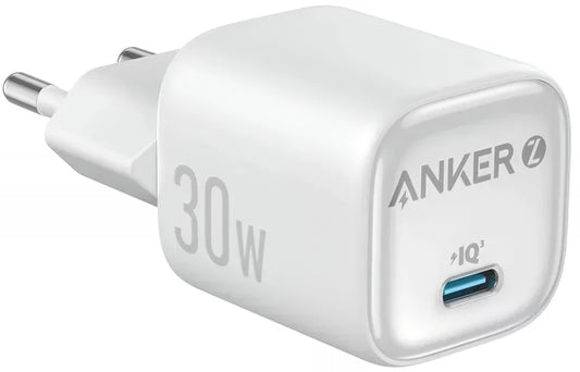 Punjač Mreža Anker Zolo, 30W, 3A, 1 x USB-C, Beli A2698G21