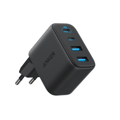 Mrežni punjač Anker Zolo, 50W, 3A, 2 x USB-A - 2 x USB-C, Crni A121EG11