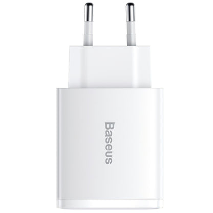 Network Charger Baseus Compact, 30W, 1 x USB-C - 2 x USB-A, White CCXJ-E02 