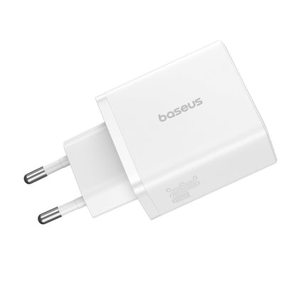 Punjač Baseus Cube, 30W, 3A, 2 x USB-A - 1 x USB-C, Beli P10111402213-00
