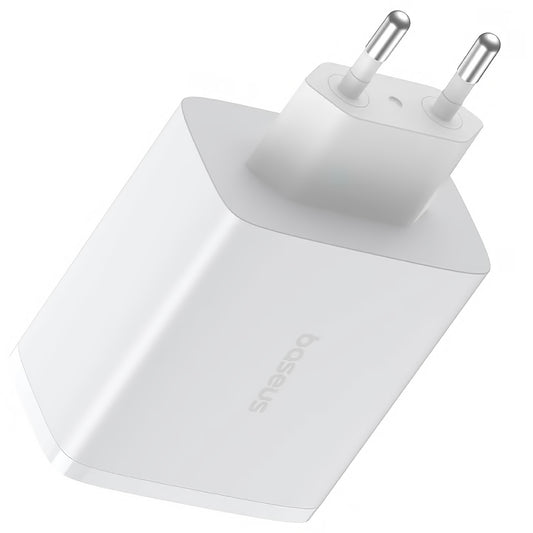 Network Charger Baseus Cube Pro, 65W, 3.25A, 1 x USB-A - 2 x USB-C, White P10152301213-00