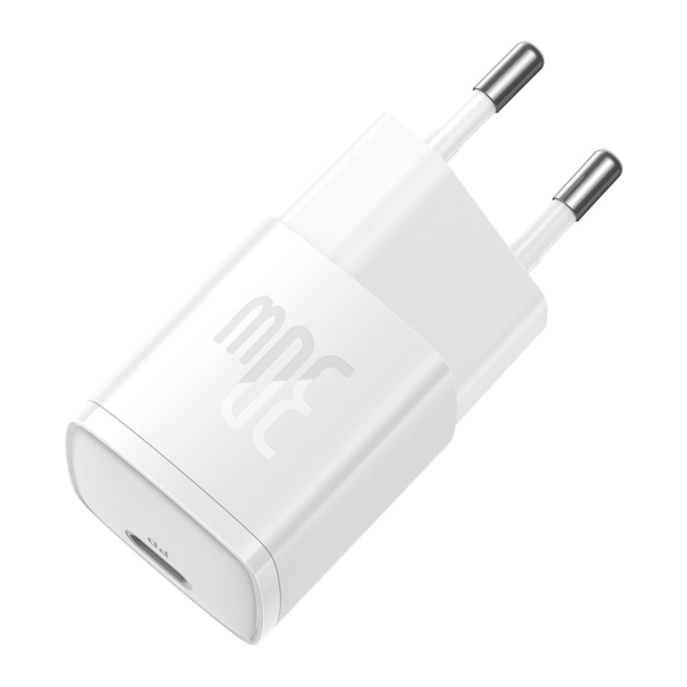 Punjač mreže Baseus Cube Pro, 30W, 3A, 1 x USB-C, Beli CCXF000302