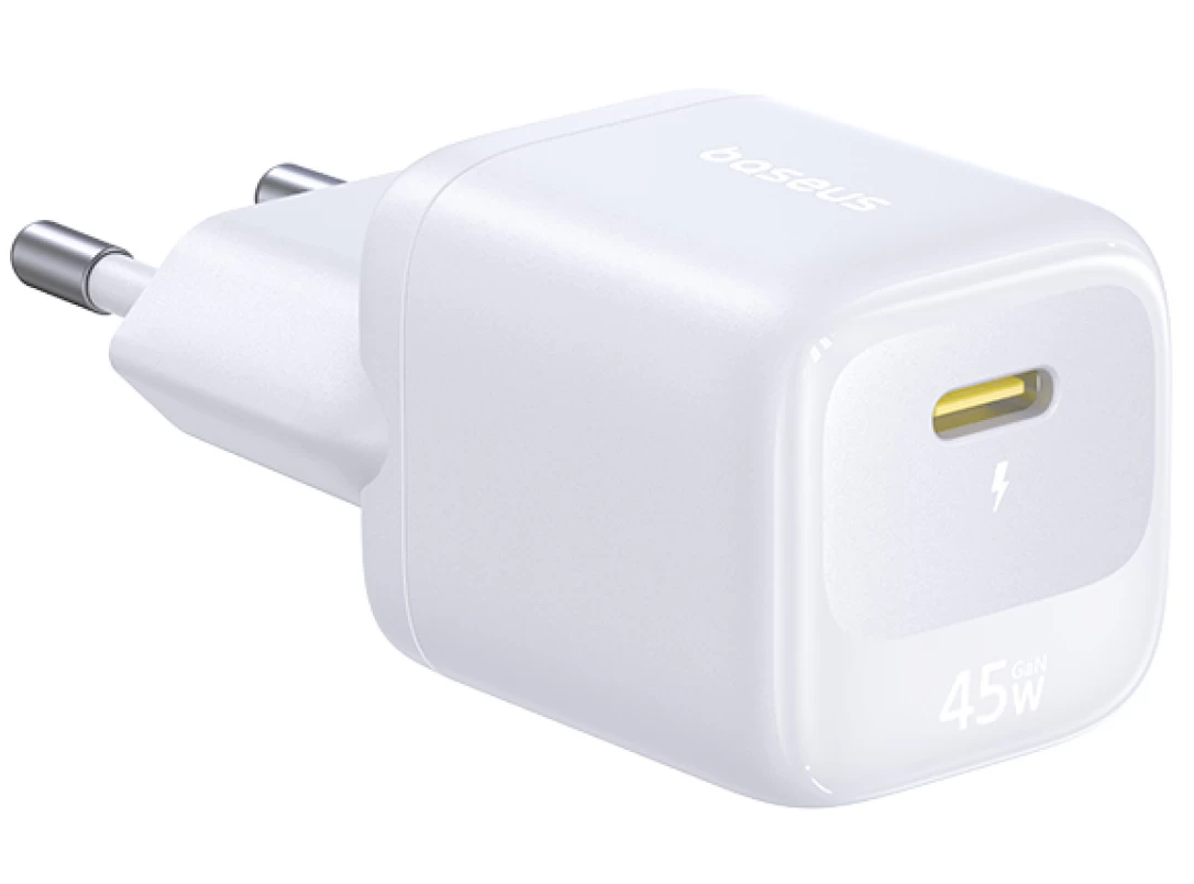 Mrežni punjač Baseus EnerFill FN22, 45 W, 3 A, 1 x USB-C, beli E0123301