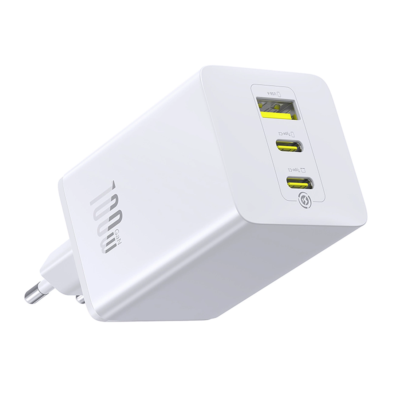 Punjač Baseus EnerFill FE11, 100W, 5A, 1 x USB-A - 2 x USB-C, Beli P10182102213-00