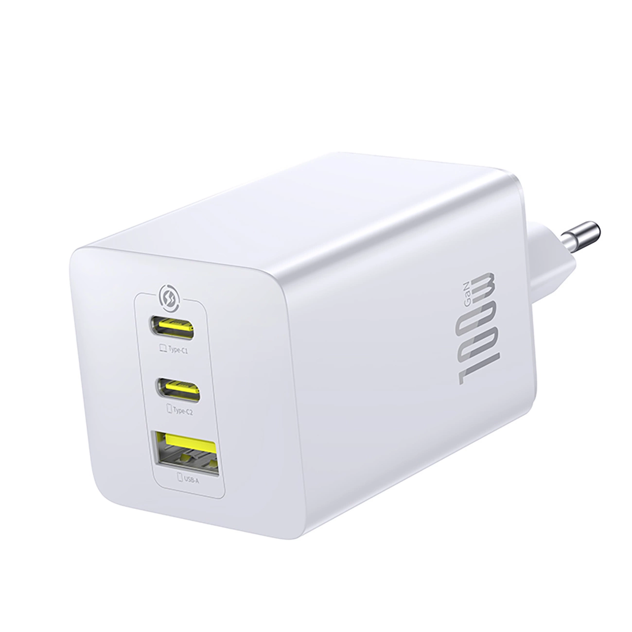 Punjač Baseus EnerFill FE11, 100W, 5A, 1 x USB-A - 2 x USB-C, Beli P10182102213-00
