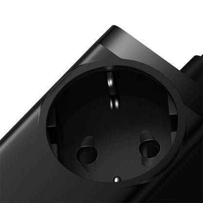 Produžni kabel Baseus GaN3 Pro PowerStrip, 65W, 3A, 2 x USB-A - 2 x USB-C - 1 x Schuko, Crni PSZM000901