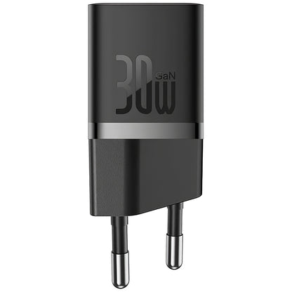 Punjač Baseus GaN Mini 1C, 30W, 3A, 1 x USB-C, Crni CCGN070401