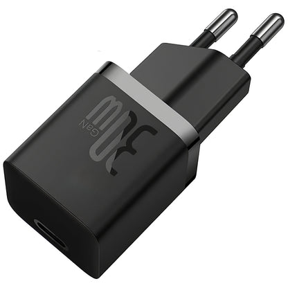 Punjač Baseus GaN Mini 1C, 30W, 3A, 1 x USB-C, Crni CCGN070401