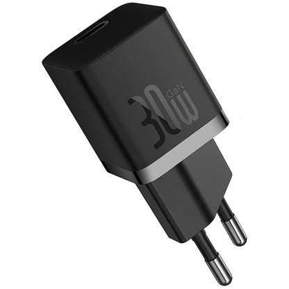 Punjač Baseus GaN Mini 1C, 30W, 3A, 1 x USB-C, Crni CCGN070401