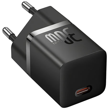 Punjač Baseus GaN Mini 1C, 30W, 3A, 1 x USB-C, Crni CCGN070401