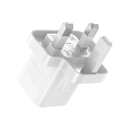 Punjač mreže Baseus GaN5 UK, 30W, 3A, 1 x USB-C, Beli P10110906213-00