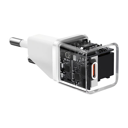 Network Charger Baseus GaN5S, 20W, 3A, 1 x USB-C, White P1016250503213-00 