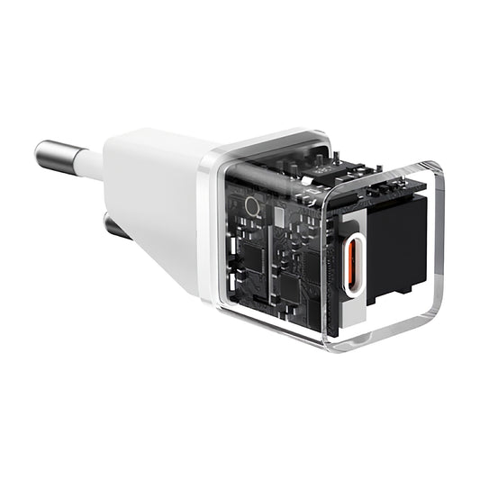 Network Charger Baseus GaN5S, 20W, 3A, 1 x USB-C, White P1016250503213-00 