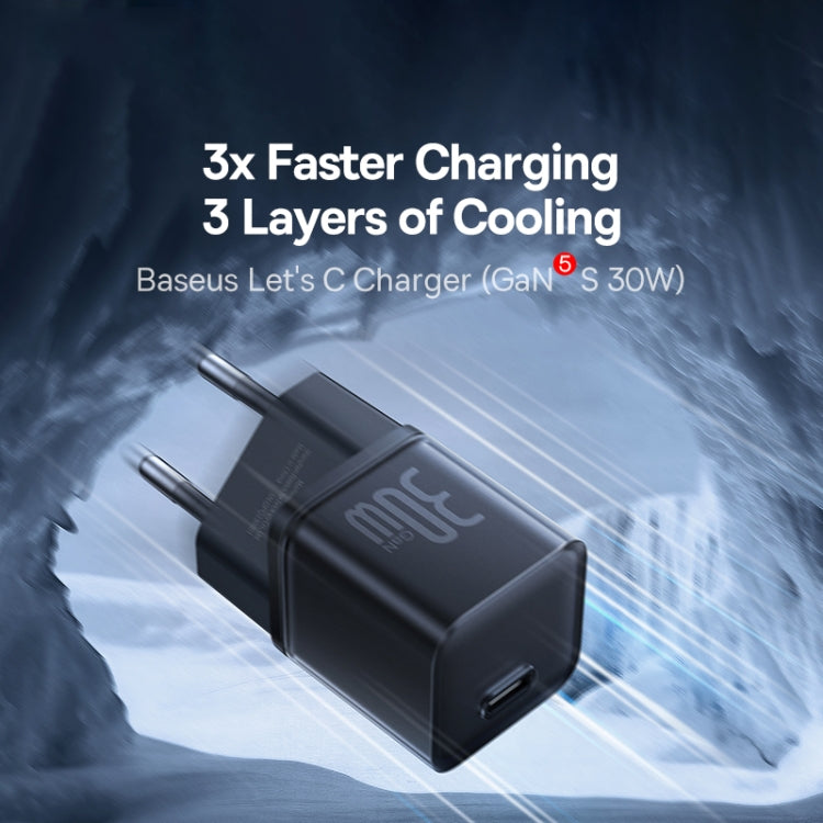 Incarcator Retea Baseus GaN5S, 30W, 3A, 1 x USB-C, Negru P10162504113-00