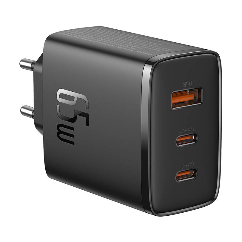 Incarcator Retea Baseus OS-Cube Pro, 65W, 3.25A, 1 x USB-A - 2 x USB-C, Negru P10152301113-00