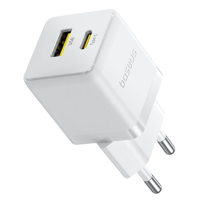 Punjač Baseus Palm, 30W, 3A, 1 x USB-A - 1 x USB-C, Beli P1011160A213-00