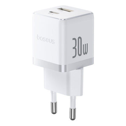 Punjač Baseus Palm, 30W, 3A, 1 x USB-A - 1 x USB-C, Beli P1011160A213-00