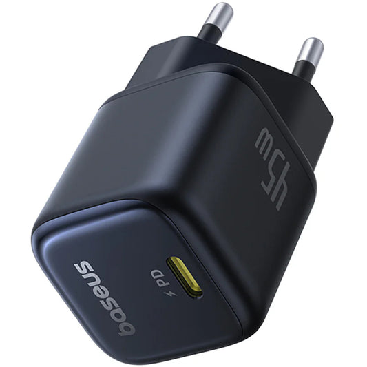Baseus PicoGo Network Charger, 45W, 3A, 1 x USB-C, Black P10176800123-00