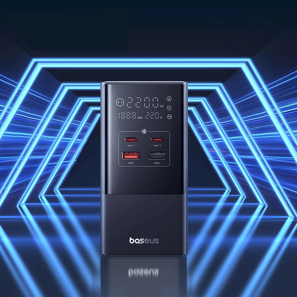 Produžni kabel Baseus PowerCombo, 35W, 5A, 2 x USB-A - 2 x USB-C - 3 x Schuko, Crni E00023606113-00