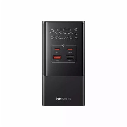 Produžni kabel Baseus PowerCombo, 35W, 5A, 2 x USB-A - 2 x USB-C - 3 x Schuko, Crni E00023606113-00
