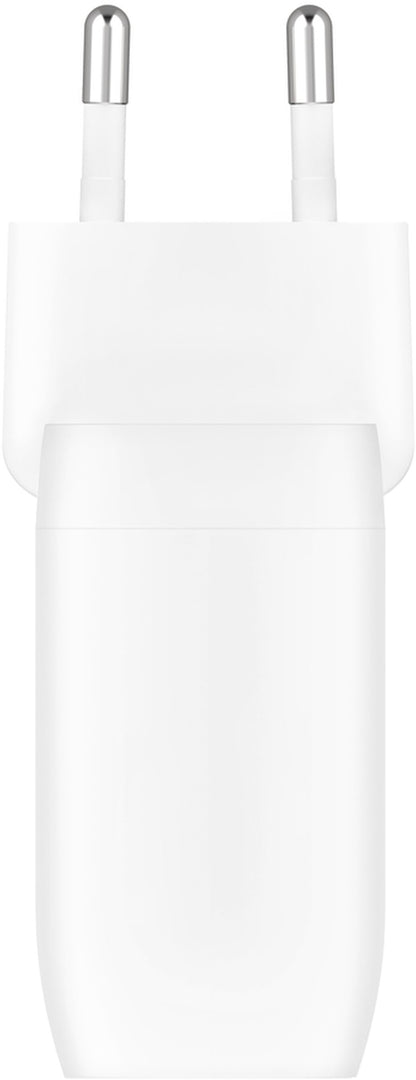 Punjač za mrežu Belkin BoostCharge Pro Dual, 60W, 3A, 2 x USB-C, Bela WCB010vfWH