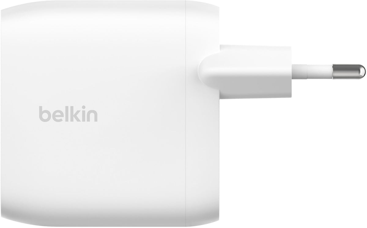 Punjač za mrežu Belkin BoostCharge Pro Dual, 60W, 3A, 2 x USB-C, Bela WCB010vfWH