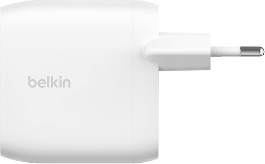 Punjač za mrežu Belkin BoostCharge Pro Dual, 60W, 3A, 2 x USB-C, Bela WCB010vfWH