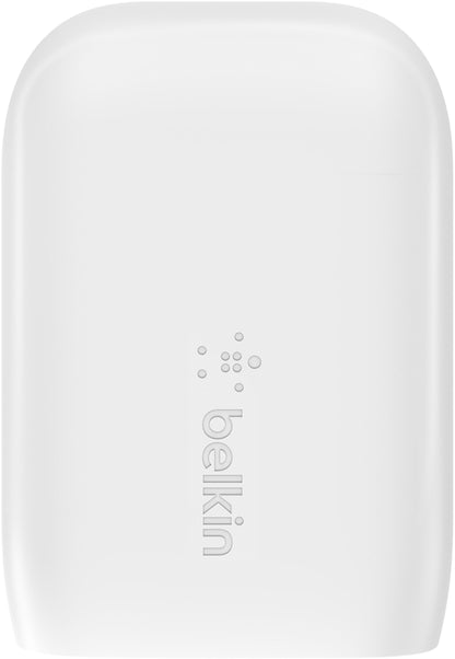 Punjač za mrežu Belkin BoostCharge Dual, 37W, 3A, 1 x USB-A - x USB-C, Bela WCB007vfWH
