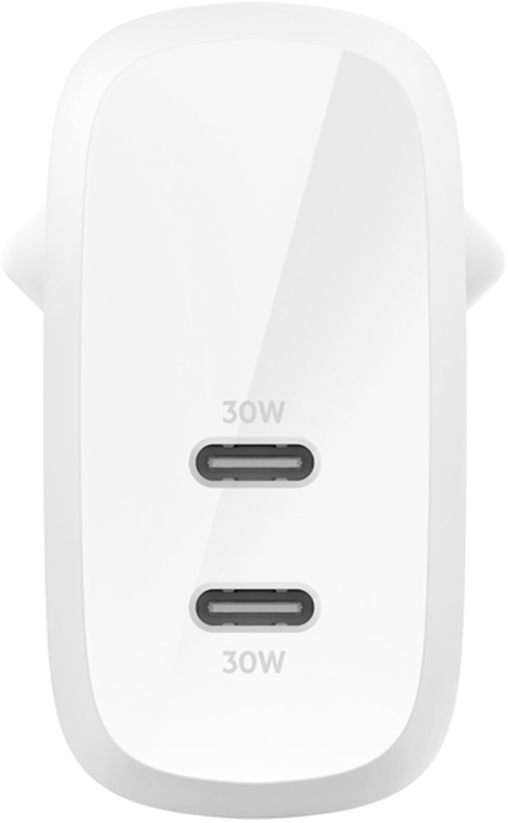 Punjač za mrežu Belkin BoostCharge Pro Dual, 60W, 3A, 2 x USB-C, Bela WCB010vfWH