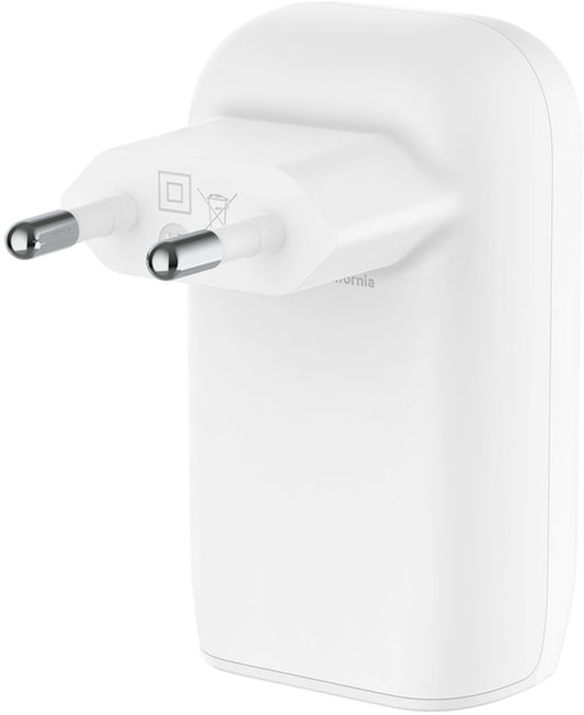 Punjač za mrežu Belkin BoostCharge, 67W, 3A, 3 x USB-C, Bela WCC002vfWH