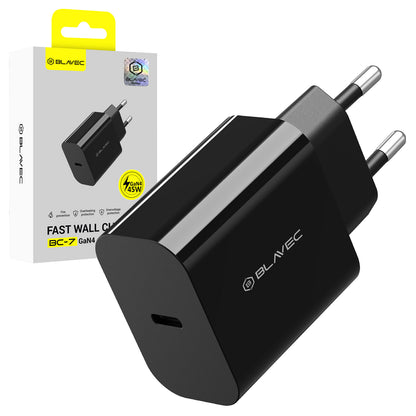 Punjač Mreža Blavec BC-7, 45W, 3A, 1 x USB-C, Crni