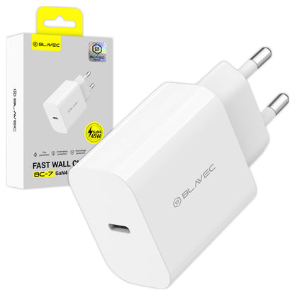 Punjač za mrežu Blavec BC-7, 45W, 3A, 1 x USB-C, Beli